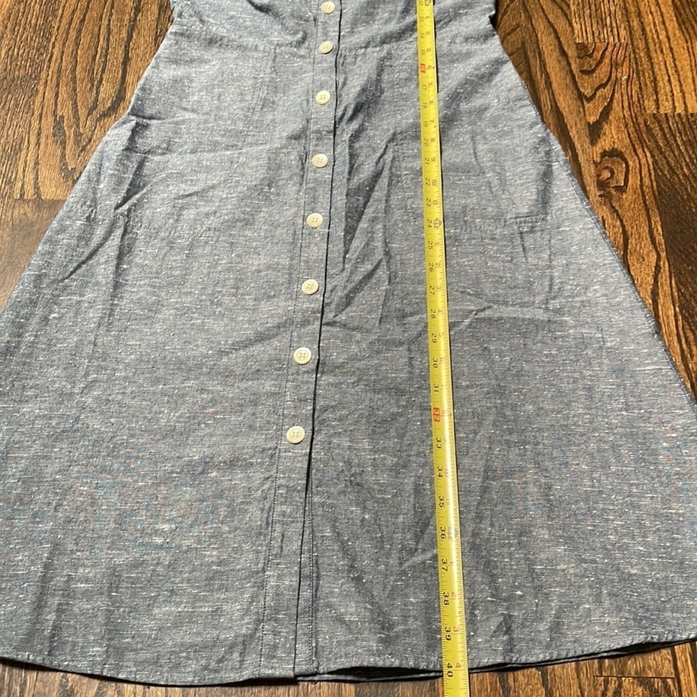 Madewell Chambray Button Front Dress - Picture 8 of 10